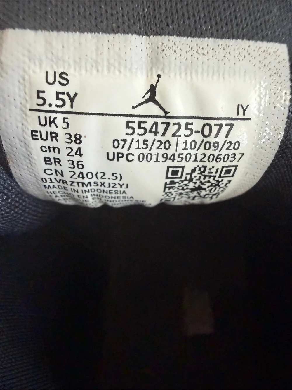 Nike Air Jordan 1 Mid 'Hyper Royal' sneakers blue kids size 5.5Y